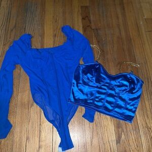 Elegant Blue Women's Tops